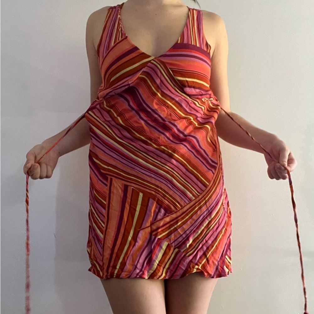 Multicolored tank mini dress - Picture 2 of 2